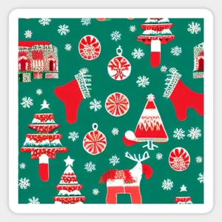 Christmas Candies and Santa&amp;#39;s Patterns! Exclusive Sticker